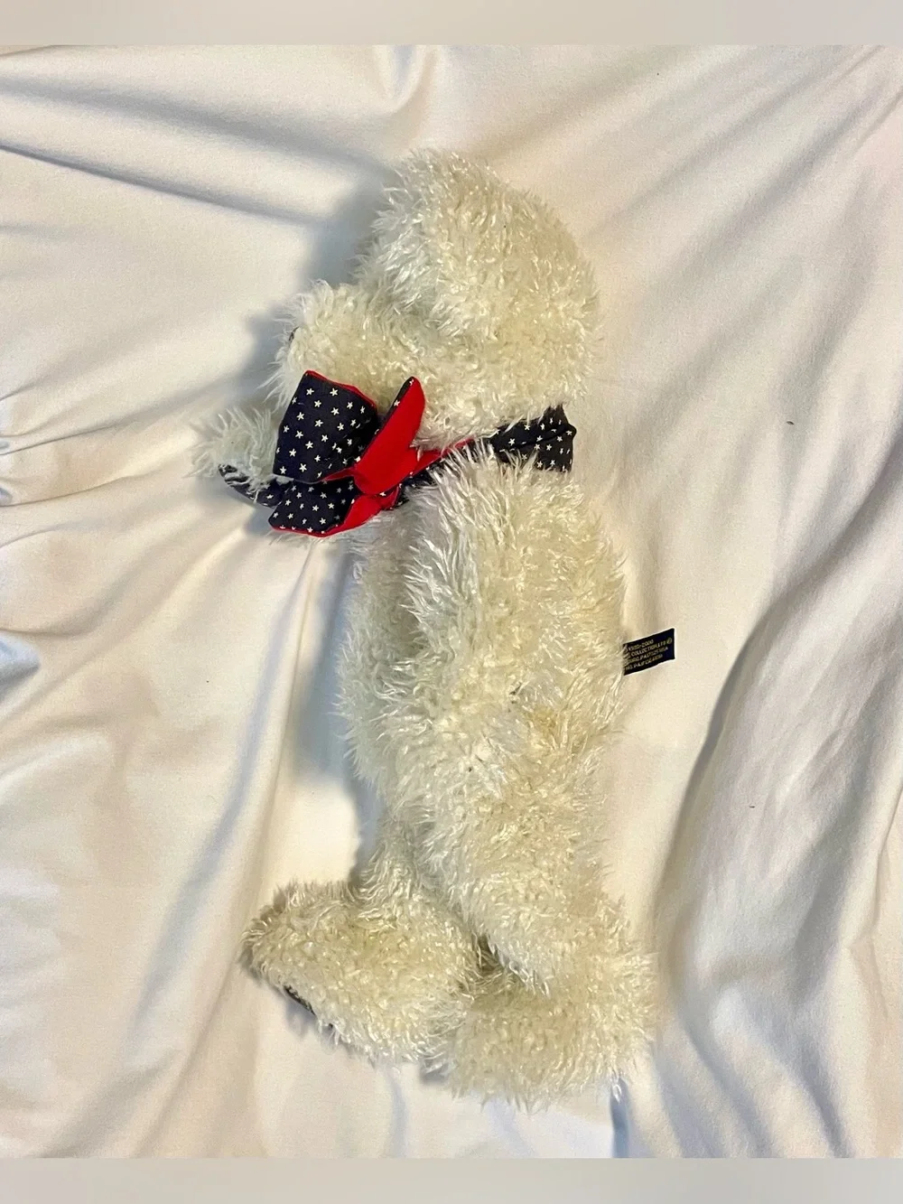 Boyds Bears UNCLE SAM Plush Toy -Patriotic- Red White Blue Stars-Bow w Tags-18”